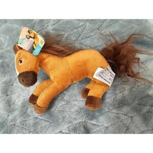 New Spirit Riding Free Dreamwork Brown Horse Play Netflix Plush Toy Bean Bag 8"